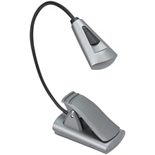 Carson Optical FlexNeck Plus 12.4 in. Fully-Adjustable Booklight, Gray (FL-66)