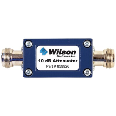 Wilson Electronics 859926 50Ohm Cellular Signal Attenuator with N-Female Connectors (10dB)