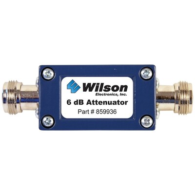 Wilson Electronics 859936 50Ohm Cellular Signal Attenuator with N-Female Connectors (6dB)
