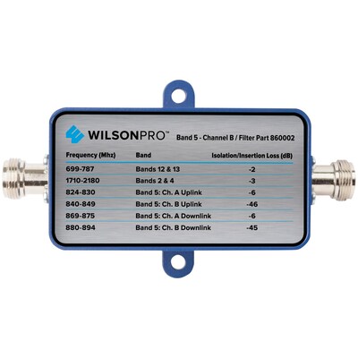 Wilson Electronics 860002 Band-5 Cellular Signal Filter (Channel B, F-Female Connector)
