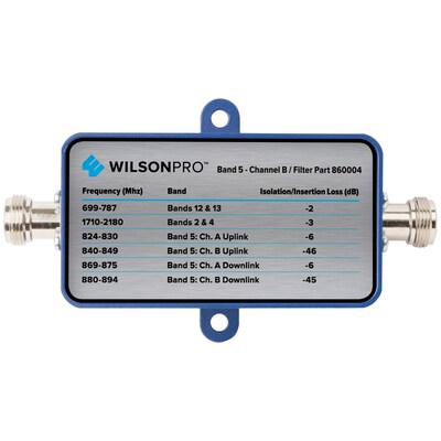 Wilson Electronics 860004 Band-5 Cellular Signal Filter (Channel B, N-Female Connector)