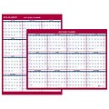 AT-A-GLANCE® 2-Sided Compact Vertical/Horizontal Erasable Yearly Wall Calendar, 12 x 15 11/16 (PM330B-28-19)