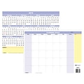 AT-A-GLANCE® QuickNotes® Compact Erasable Wall Calendar, Monthly/Yearly, Reversible, 16 x 12 (PM550B-28-19)