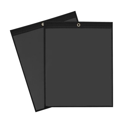 Partners Brand Vinyl Black Job Ticket Holders, 11 x 14, Black, 25/Case (JTH118)