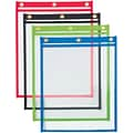 Partners Brand Heavy Weight Job Ticket Holders, 9 x 12, Assorted Colors, 20/Case (JTH151)