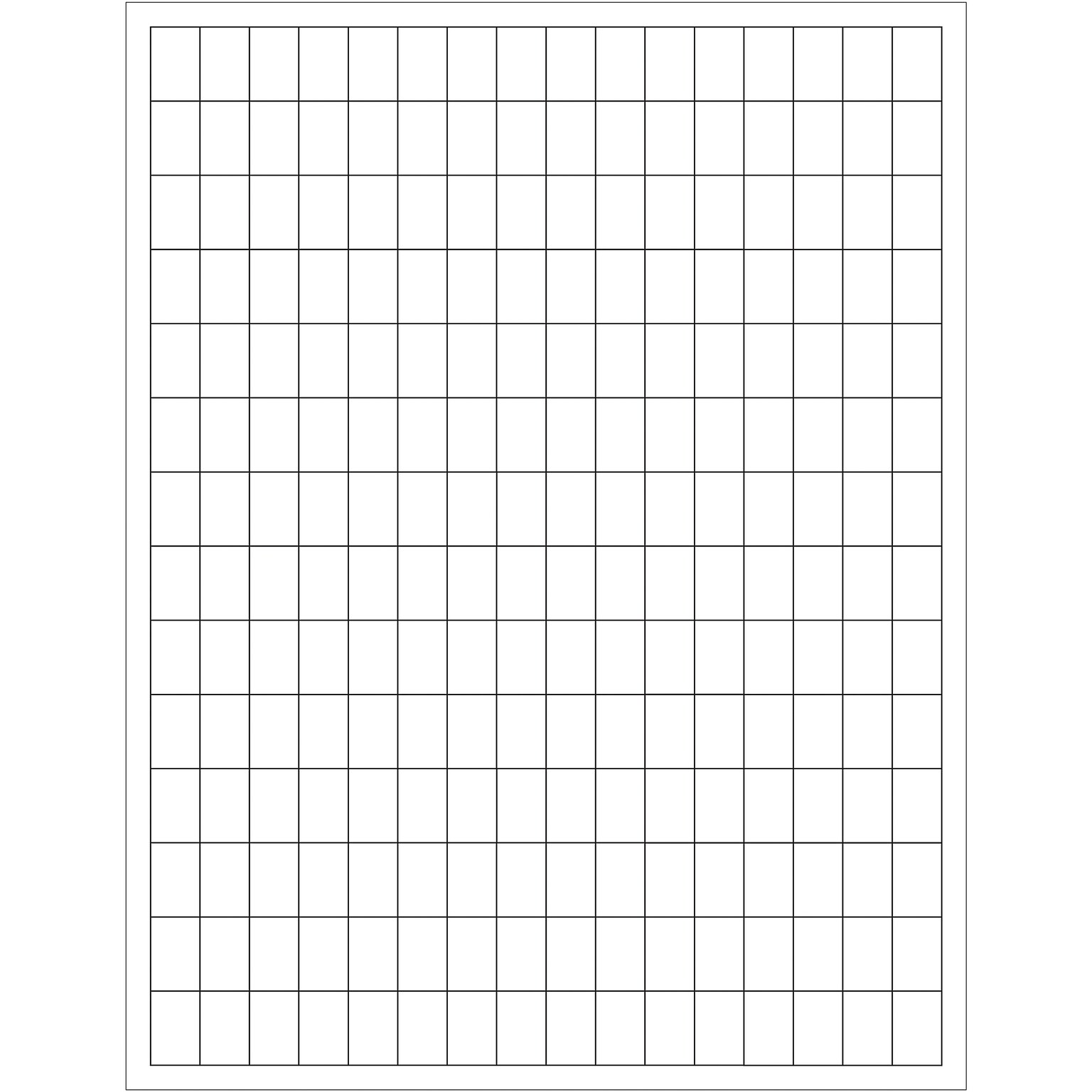 Tape Logic® White Rectangular Laser Labels, 1/2 x 3/4, White, 22400/Case (LL101)