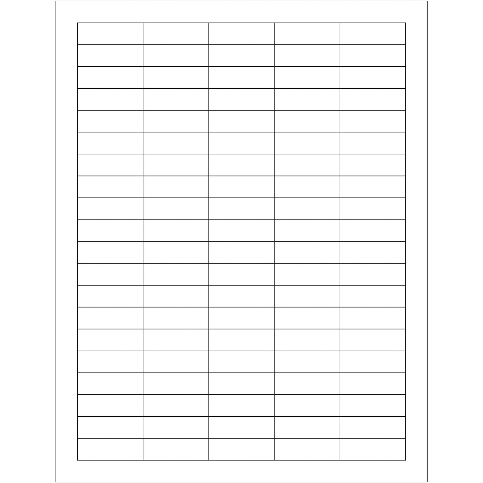 Tape Logic® Rectangular Laser Labels, 1 1/2 x 1/2, White, 10000/Case (LL106)