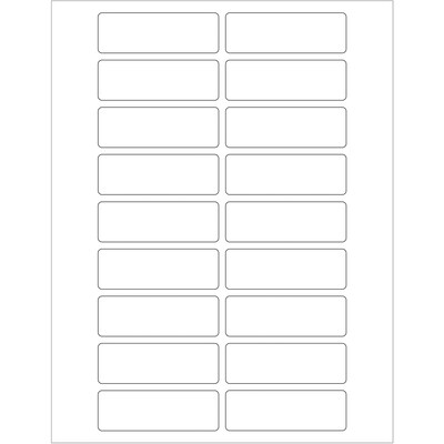 Tape Logic® Rectangular Laser Labels, 3 x 1, White, 1800/Case (LL116)