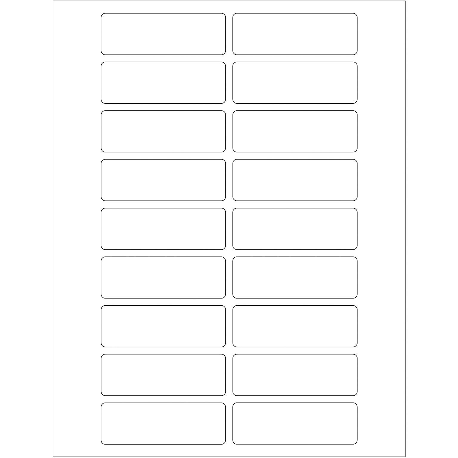 Tape Logic® Rectangular Laser Labels, 3 x 1, White, 1800/Case (LL116)