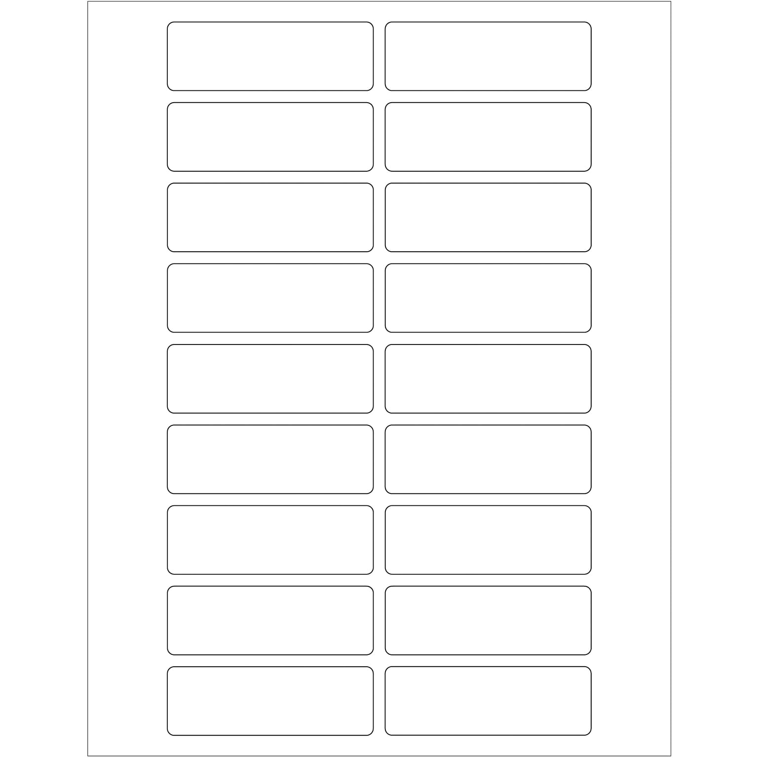 Tape Logic® Rectangular Laser Labels, 3 x 1, White, 1800/Case (LL116)