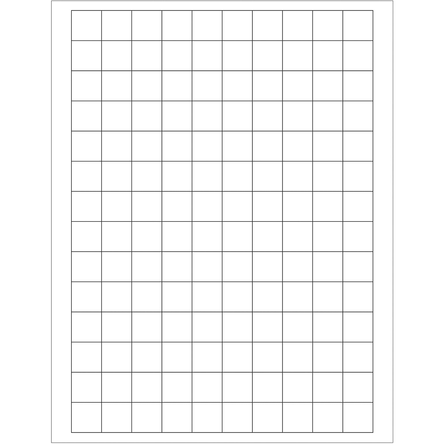 Tape Logic® Rectangular Laser Labels, 3/4 x 3/4, White, 14000/Case (LL138)