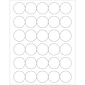 Tape Logic® Circle Laser Labels, 1 1/2", White, 3000/Case (LL143)