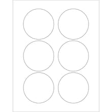 Tape Logic® Circle Laser Labels, 3, White, 600/Case (LL150)