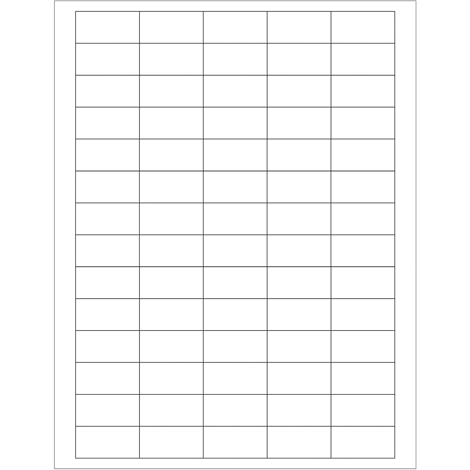 Tape Logic® Rectangular Laser Labels, 1 1/2 x 3/4, White, 7000/Case (LL160)