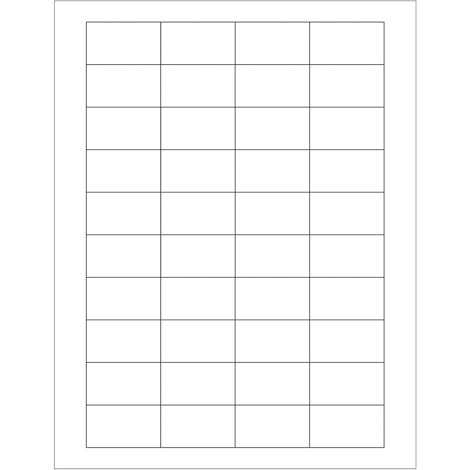 Tape Logic® Rectangular Laser Labels, 1 3/4 x 1, White, 4000/Case (LL161)