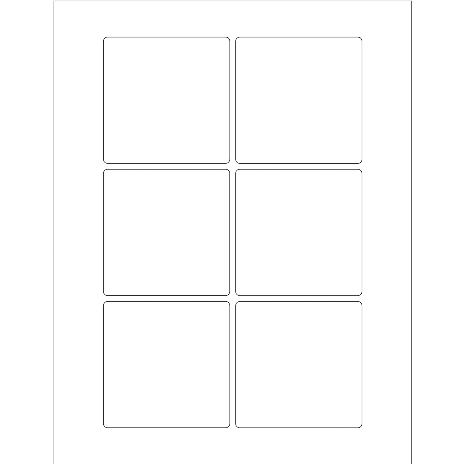 Tape Logic® Rectangular Laser Labels, 3 x 3, White, 600/Case (LL166)