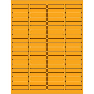 Tape Logic® Rectangle Laser Labels, 1 15/16 x 1/2, Fluorescent Orange, 8000/Case (LL171OR)