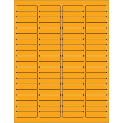 Tape Logic® Rectangle Laser Labels, 1 15/16 x 1/2, Fluorescent Orange, 8000/Case (LL171OR)