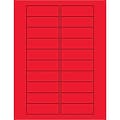 Tape Logic Rectangle Laser Labels, 3 x 1, Fluorescent Red, 2000/Case (LL174RD)