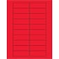 Tape Logic Rectangle Laser Labels, 3" x 1", Fluorescent Red, 2000/Case (LL174RD)