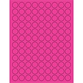 Tape Logic® Fluorescent Circle Laser Labels, 3/4, Fluorescent Pink, 10800/Case (LL190PK)