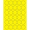 Tape Logic® Fluorescent Circle Laser Labels, 1 1/2, Fluorescent Yellow, 3000/Case (LL192YE)