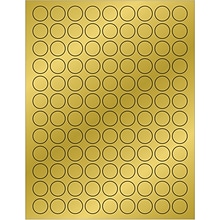 Tape Logic Foil Circle Laser Labels, 3/4, Gold, 10800/Case (LL215GD)