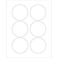 Tape Logic Glossy White Circle Laser Labels, 3", Glossy White, 600/Case (LL304)