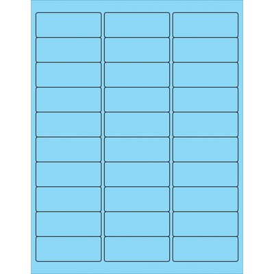 Tape Logic® Removable Rectangle Laser Labels, 2 5/8 x 1, Pastel Blue, 3000/Case (LL405BE)