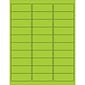 Tape Logic® Removable Rectangle Laser Labels, 2 5/8" x 1", Fluorescent Green, 3000/Case (LL405GN)