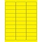 Tape Logic® Removable Rectangle Laser Labels, 2 5/8" x 1", Fluorescent Yellow, 3000/Case (LL405YE)