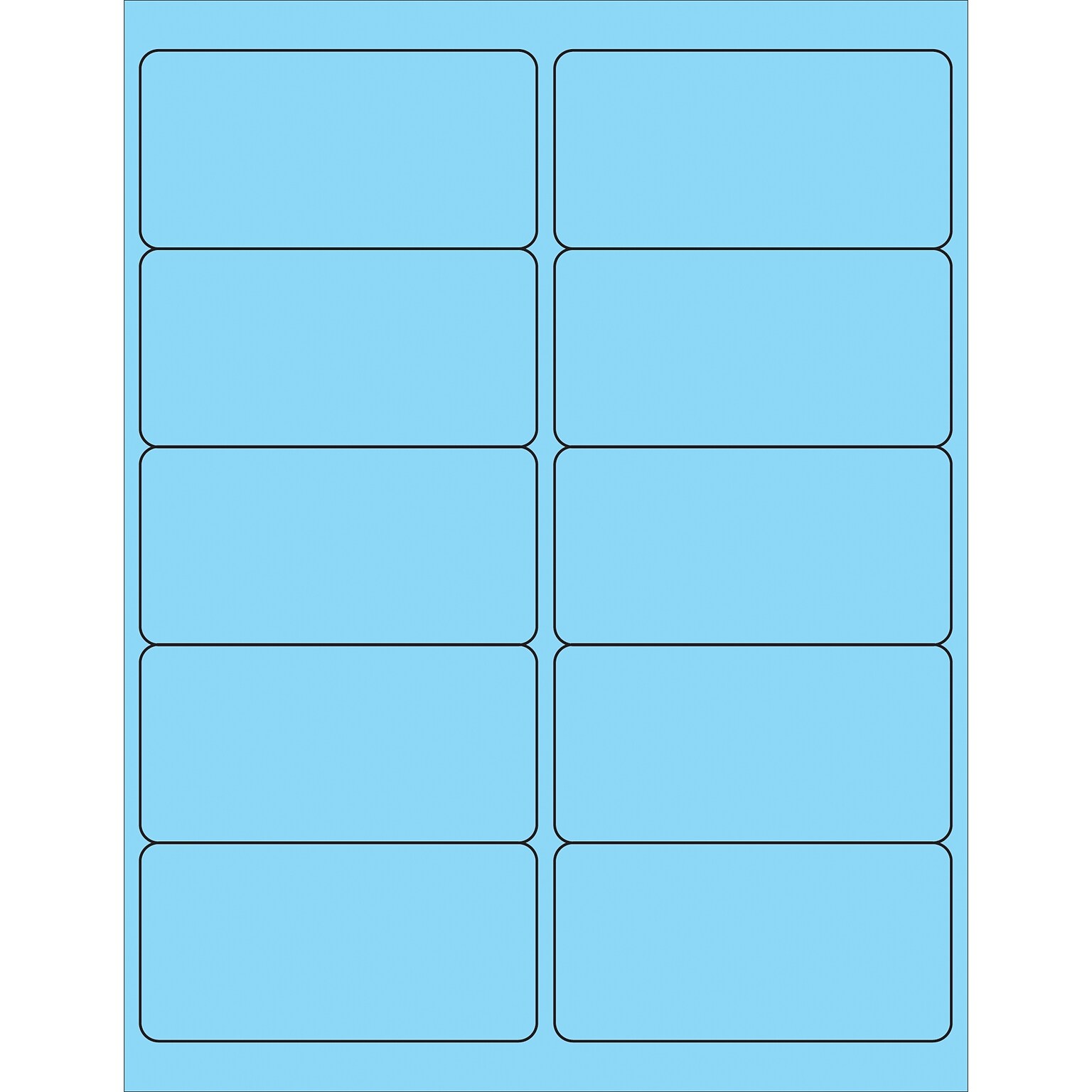 Tape Logic® Removable Rectangle Laser Labels, 4 x 2, Pastel Blue, 1000/Case (LL410BE)