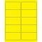 Tape Logic® Removable Rectangle Laser Labels, 4 x 2, Fluorescent Yellow, 1000/Case (LL410YE)