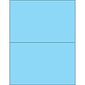 Tape Logic® Removable Rectangle Laser Labels, 8 1/2 x 5 1/2, Pastel Blue, 200/Case (LL415BE)