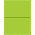 Tape Logic® Removable Rectangle Laser Labels, 8 1/2 x 5 1/2, Fluorescent Green, 200/Case (LL415GN)