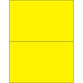 Tape Logic® Removable Rectangle Laser Labels, 8 1/2 x 5 1/2, Fluorescent Yellow, 200/Case (LL415YE