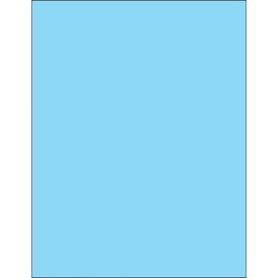 Tape Logic® Removable Rectangle Laser Labels, 8 1/2 x 11, Pastel Blue, 100/Case (LL420BE)