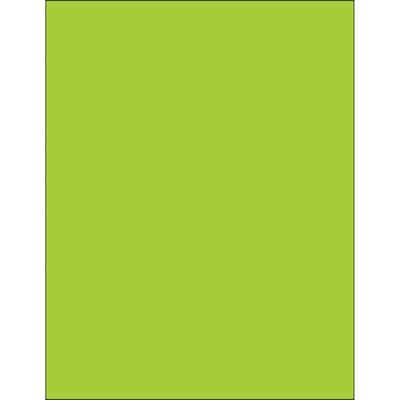 Tape Logic® Removable Rectangle Laser Labels, 8 1/2 x 11, Fluorescent Green, 100/Case (LL420GN)