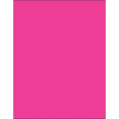 Tape Logic® Removable Rectangle Laser Labels, 8 1/2 x 11, Fluorescent Pink, 100/Case (LL420PK)