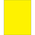 Tape Logic® Removable Rectangle Laser Labels, 8 1/2 x 11, Fluorescent Yellow, 100/Case (LL420YE)