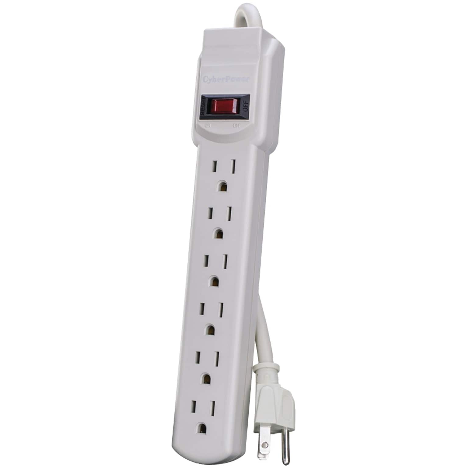 CyberPower GS60304 6-Outlet Power Strip, 3ft Cord