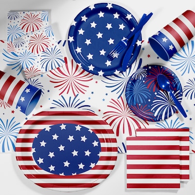 Creative Converting Patriotic Deluxe Party Supplies Kit (DTC2894E2B)