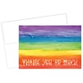 Masterpiece Studios Great Papers!® Rainbow Love Thank You Note Card, 4.875H x 3.35W (folded), 20 c