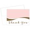 Masterpiece Studios Great Papers!® Pink Caress with Gold Metallic Foil Thank You Note Card, 4.875H