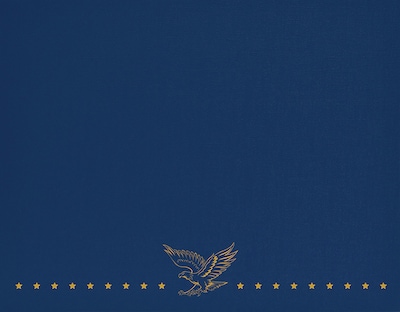 Great Papers Patriotic Certificate Holders, 9.34 x 12, Blue/Gold, 5/Pack (2017045)