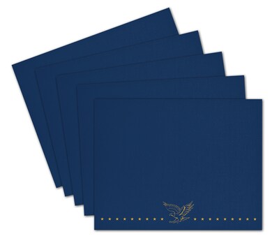 Great Papers Patriotic Certificate Holders, 9.34 x 12, Blue/Gold, 5/Pack (2017045)