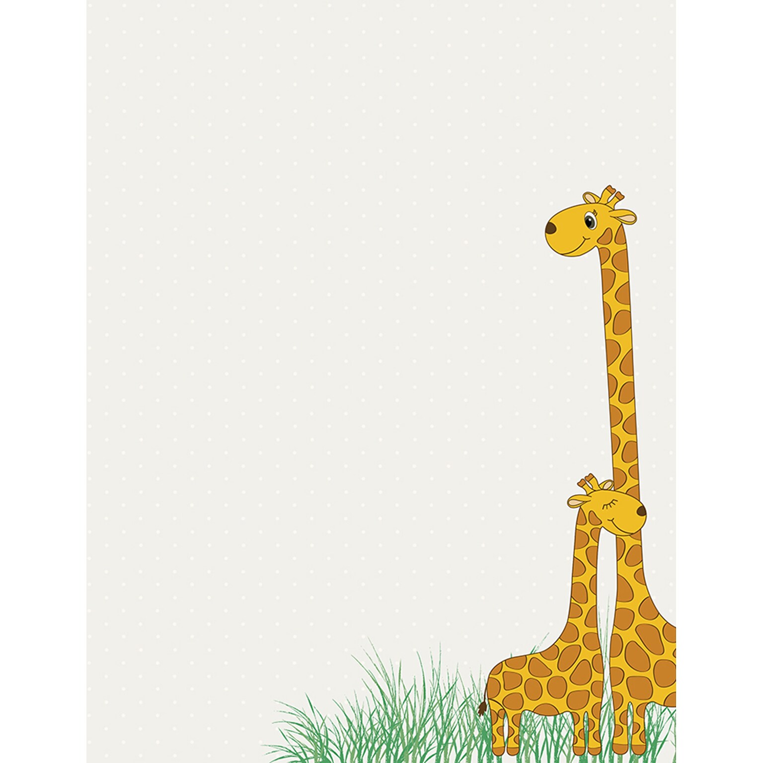 Great Papers!® Baby Mama Giraffe Letterhead, 8.5H x 11W, 80/Count (2017032)