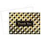Masterpiece Studios Great Papers!® Lattice with Gold Foil Thank You Note Card, 4.875"H x 3.35"W (folded), 50 count (2017057)