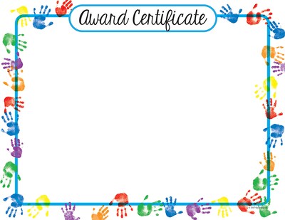 Great Papers Helping Hands Certificate, 8.5 x 11, 25/Count (2017043)