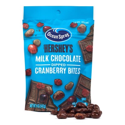 Ocean Spray Hershey's Milk Chocolcate Dipped Cranberry Bites, 5.0 oz., 12/Pack (220-02299)
